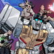The Ghostbusters and the Transformers gallivanting around.